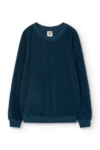Sudadera Gilda manga ranglán de terry azul media noche