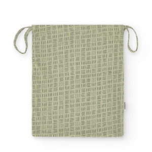 Bolsa algodón orgánico verde mimbre