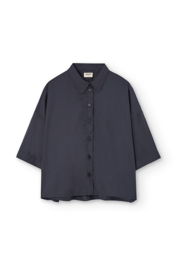 Camisa Hallow oversized Tencel negro