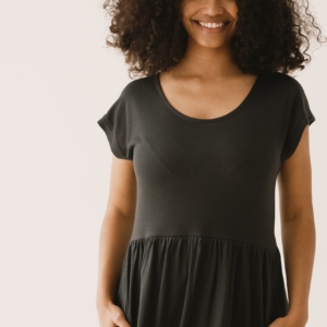 Vestido largo Hanna Tencel negro