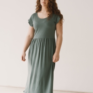 Vestido largo Hanna Tencel azul