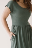 Vestido largo Hanna Tencel azul