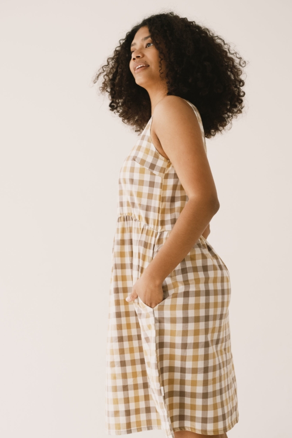 Vestido Hazel tirantes vichy algodón orgánico