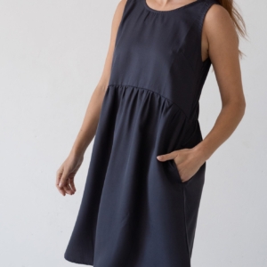 Vestido Hazel tirantes Tencel negro