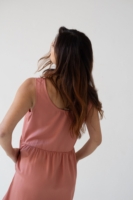 Vestido Hazel tirantes Tencel rosa coral