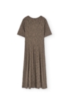 Vestido Helen cruzado marrón corteza