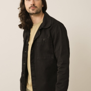 Sobrecamisa Worker Helmut Negro Algodón Orgánico