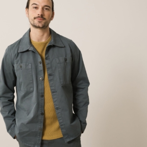 Sobrecamisa Worker Helmut Azul Algodón Orgánico