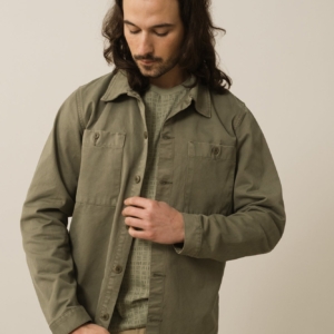 Sobrecamisa Worker Helmut Verde Algodón Orgánico