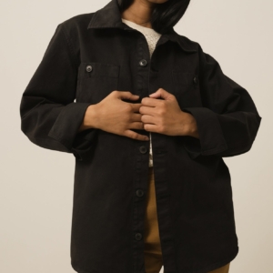 Sobrecamisa Worker Helmut Unisex Negro Algodón Orgánico