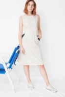 Vestido Maya estampado geométrico con bolsillos