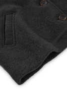 Chaqueta corta 100% lana merino gris