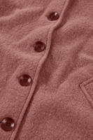 Chaqueta corta 100% lana merino rosa