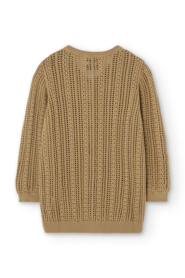 Cardigan Calado Bibi Mostaza