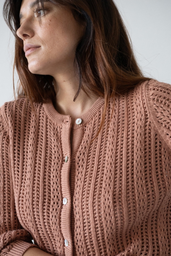Cardigan Calado Bibi Rosa