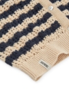 Cardigan Calado Bibi Beige Bicolor