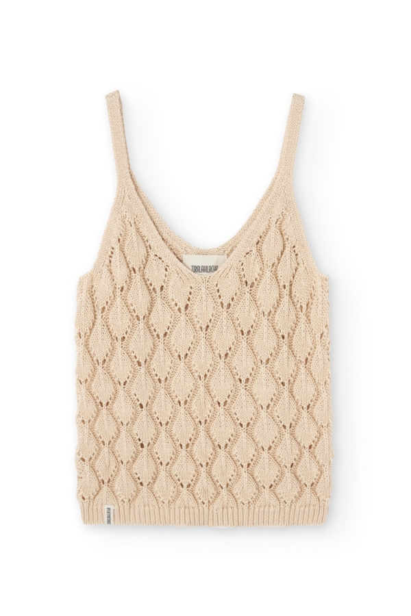 Tank Top Basile calado Beige
