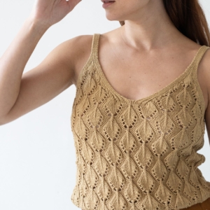 Tank Top Basile calado Mostaza