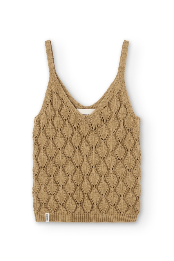 Tank Top Basile calado Mostaza