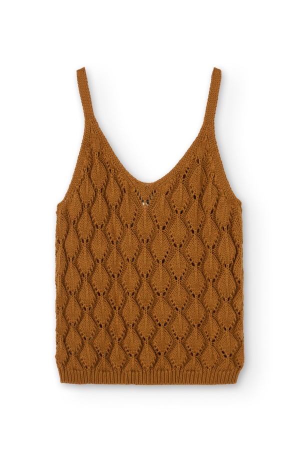 Tank Top Basile calado Terracota