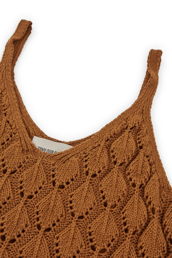 Tank Top Basile calado Terracota
