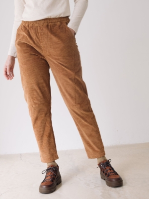 Pantalón pana algodón orgánico teja