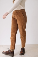 Pantalón pana algodón orgánico teja