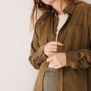 Camisa micropana unisex marrón