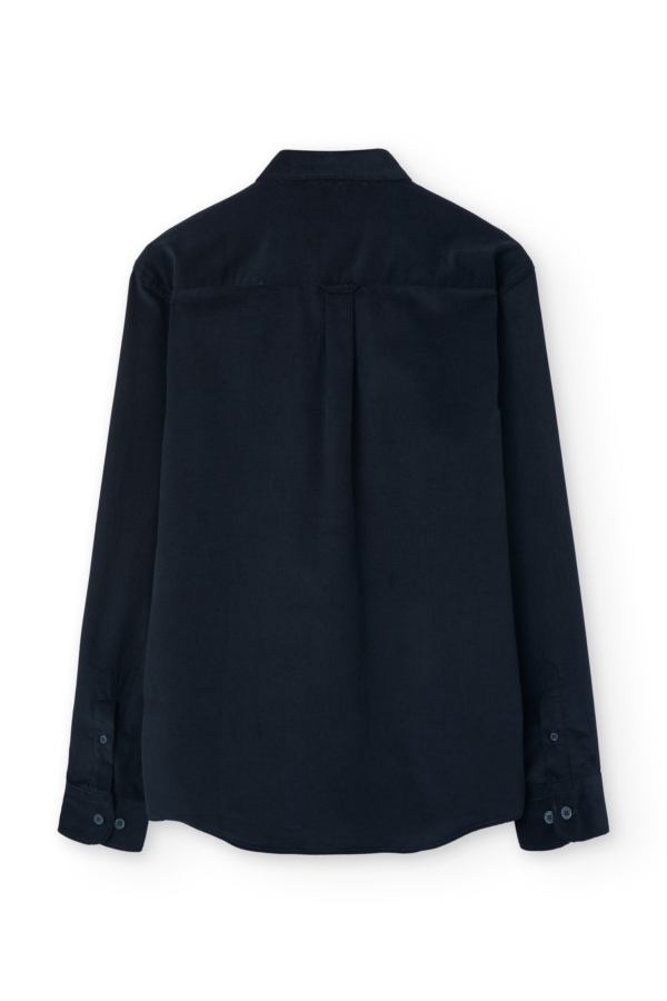 Camisa micropana azul marino