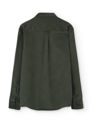 tiralahilacha-organic-fine-wale-corduroy-unisex-shirt-in-green-5