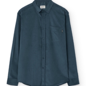 Camisa micropana unisex azul aveto