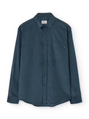 Camisa micropana unisex azul aveto