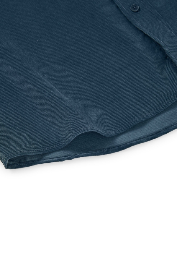 Camisa micropana unisex azul aveto