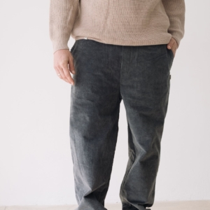 Pantalón pana oversized algodón orgánico azul