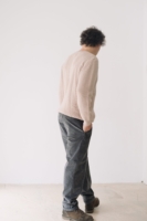 Pantalón pana oversized algodón orgánico azul