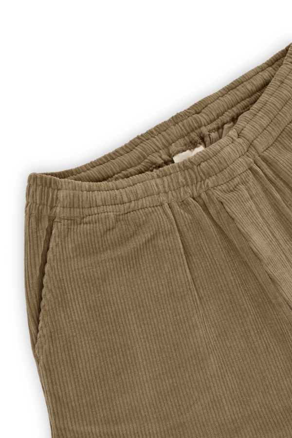 Pantalón pana oversized algodón orgánico verde