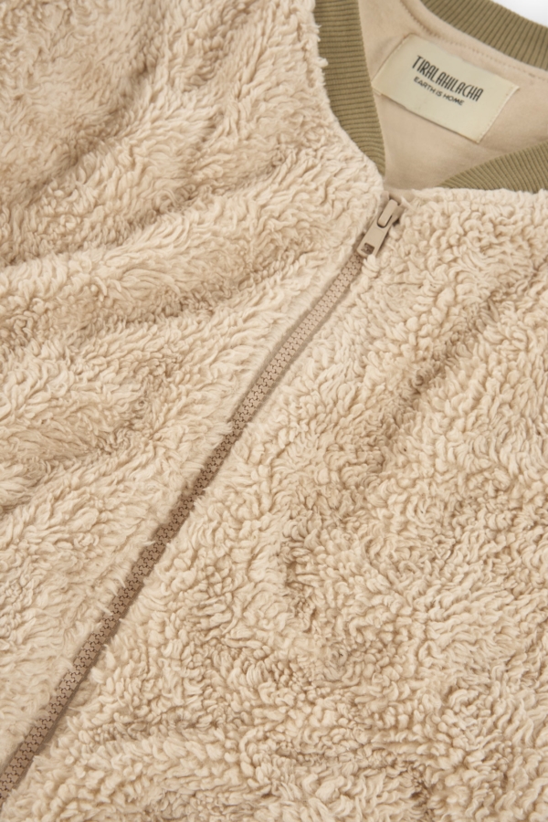 Chaqueta borreguito algodón orgánico crudo