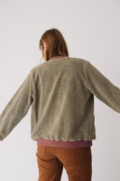 Chaqueta borreguito algodón orgánico verde