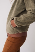 Chaqueta borreguito algodón orgánico verde