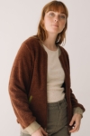 Chaqueta borreguito algodón orgánico marrón