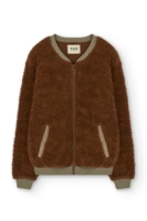 Chaqueta borreguito algodón orgánico marrón