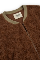 Chaqueta borreguito algodón orgánico marrón