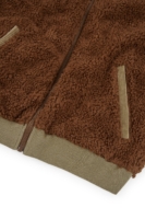 Chaqueta borreguito algodón orgánico marrón