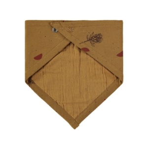 Babero Sadie reversible mostaza