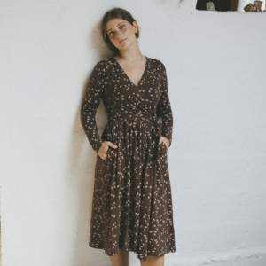 Vestido Saray marrón