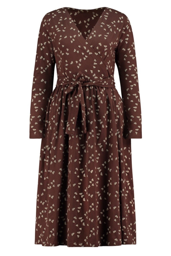 Vestido Saray marrón