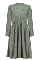 Vestido cuello alto Saura verde