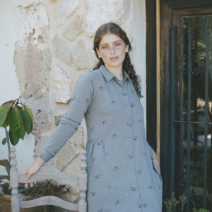 Vestido camisero Scarlette verde