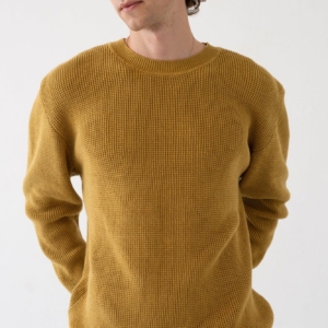 Jersey Tam mostaza en algodón orgánico