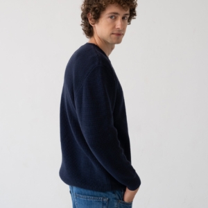 Jersey Tam azul marino en algodón orgánico